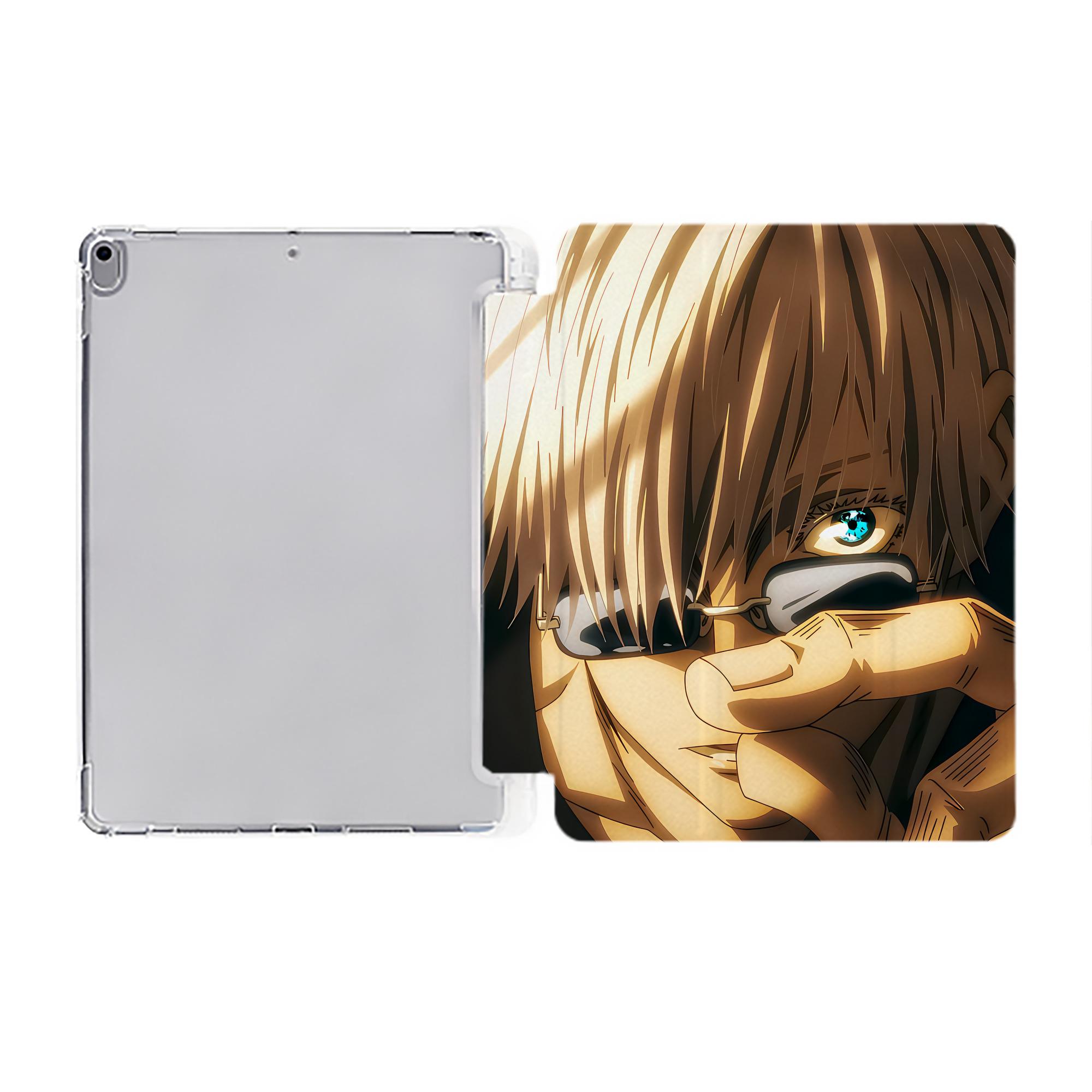 （画像用） SPY×FAMILY间谍家家酒 IPad ケース ペン収納付き 三つ折りスタンド PUレザー×シリコン 対応機種9.5/10.5/10.9インチ